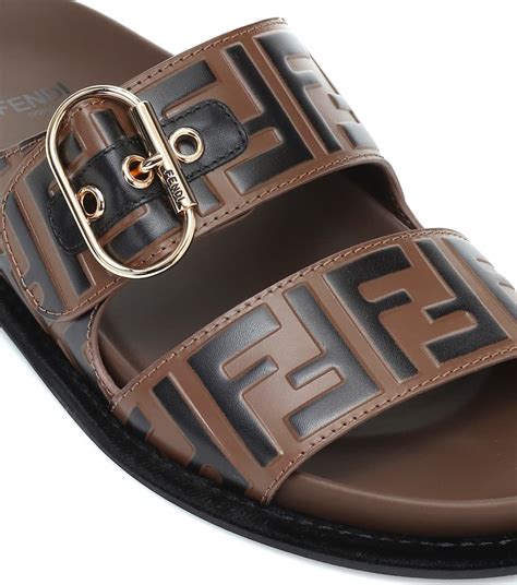 fendi double band sandals|fendi birkenstock style sandals.